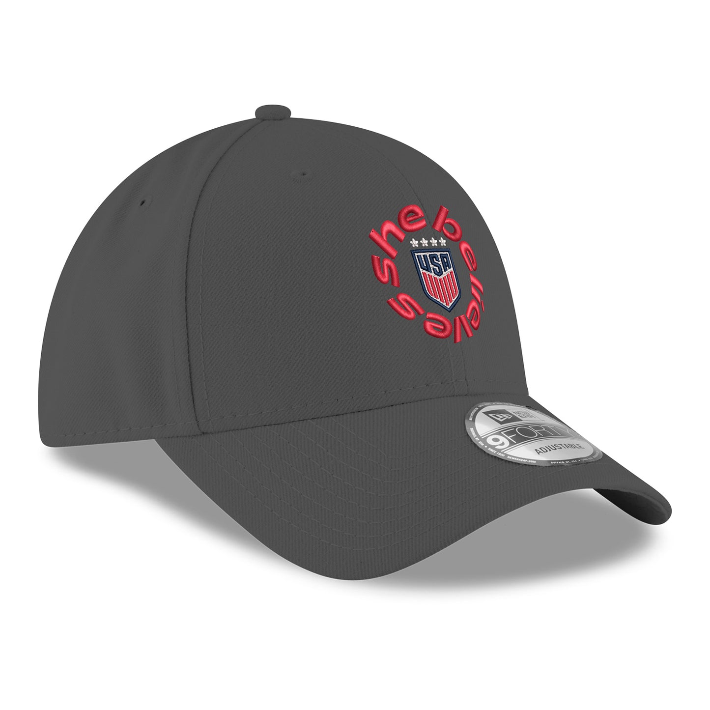Adult New Era USWNT SheBelieves 9Forty Gray Hat