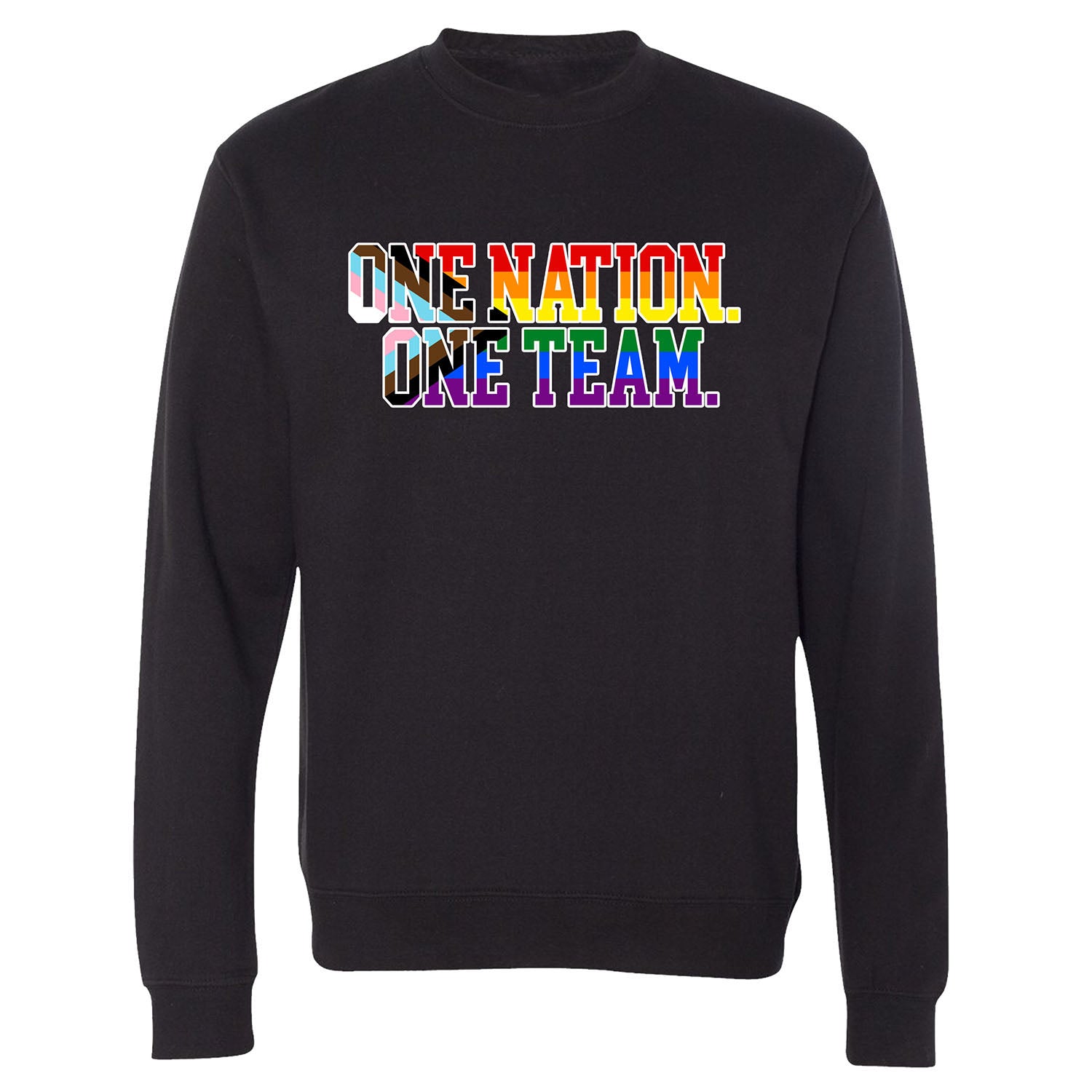 Unisex USMNT 2023 Pride Black Crewneck - Front View