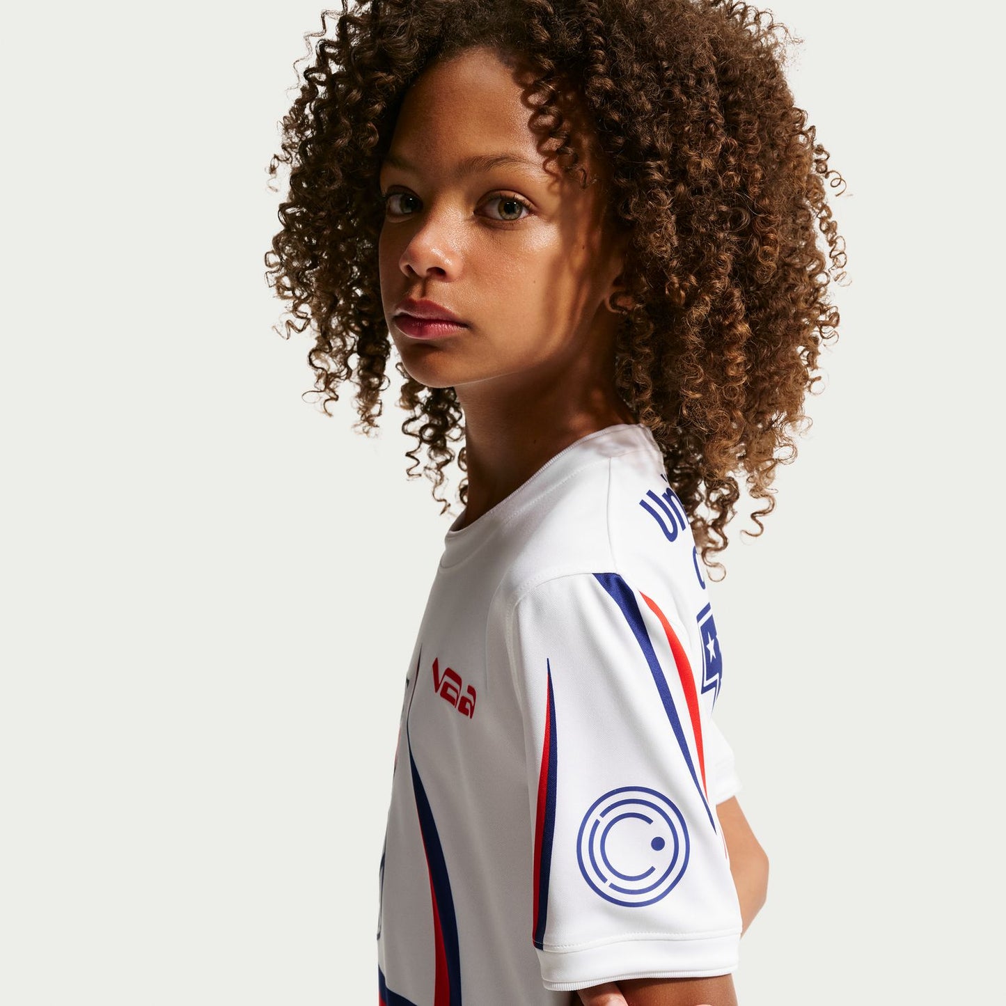 USA x V.A.A. Big Kids' Short-Sleeve Pre-Match Top