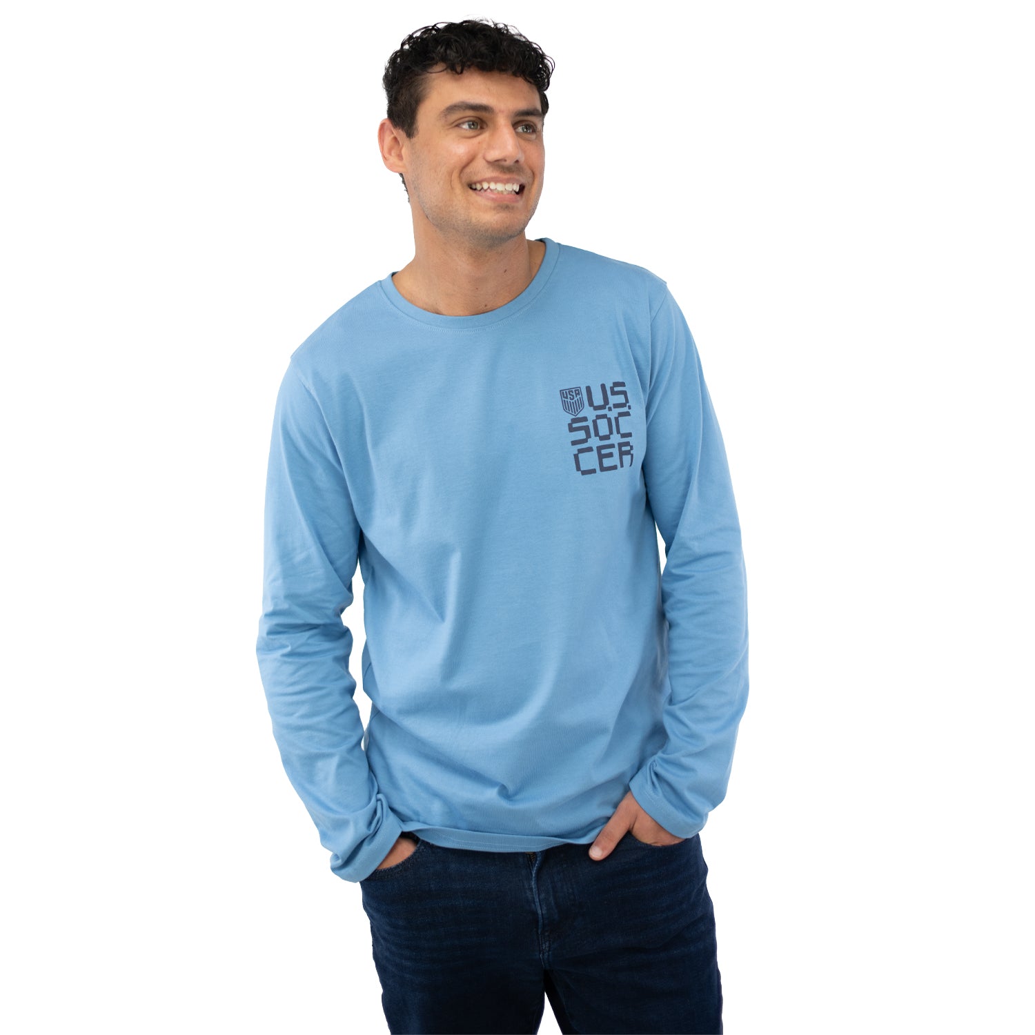 Sports Design Sweden Unisex USA Action Blue Long Sleeve 3X