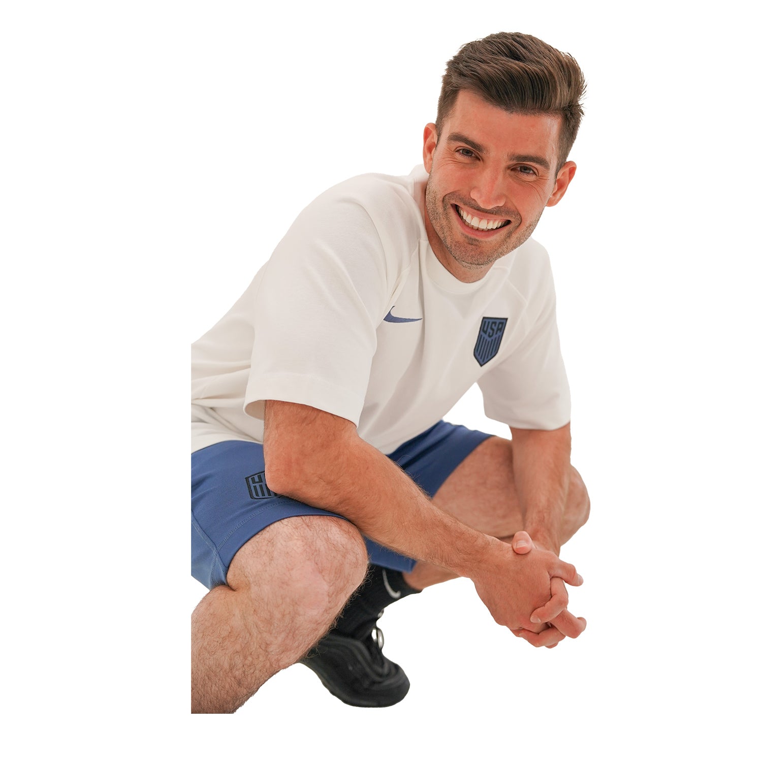 Men's Nike USA Travel White Tee - Front View