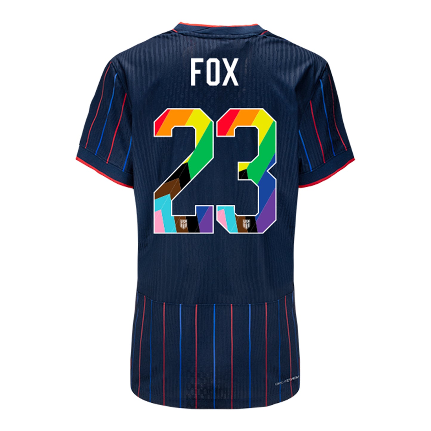 Women's Nike USWNT 2025 Pride Personalized Heartbeat Away Match Jersey