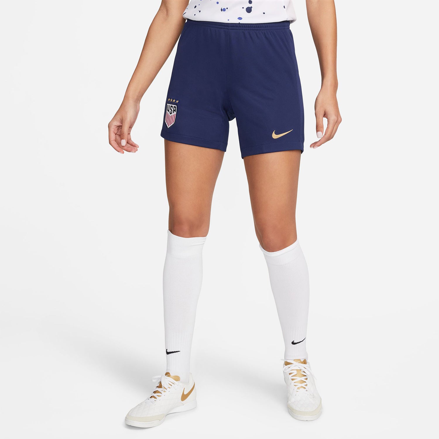 Women's Nike USWNT 2023 Stadium Home Shorts - Front View