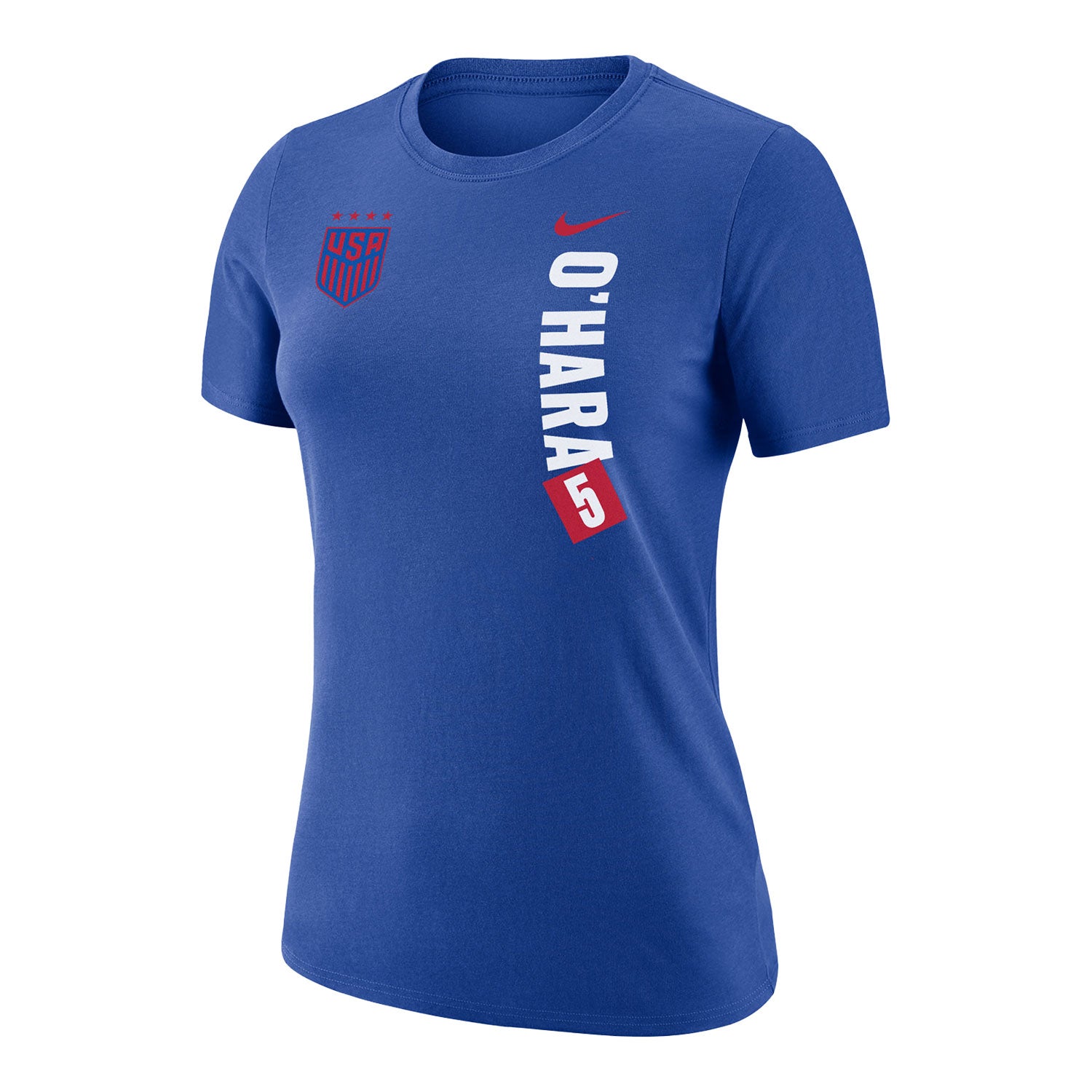 Women's Nike USWNT Vertical O'Hara Royal Tee - Front View