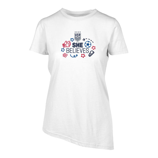 Women's Levelwear USWNT SBC White Tee - Front View