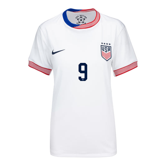 Women's Nike USWNT 2024 American Classic Home Swanson 9 Stadium Jersey - Front View