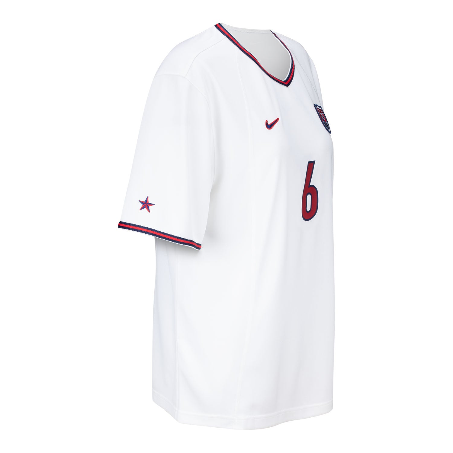 Women's Nike USWNT 1999 Chastain 6 Home White Stadium Jersey - Side View