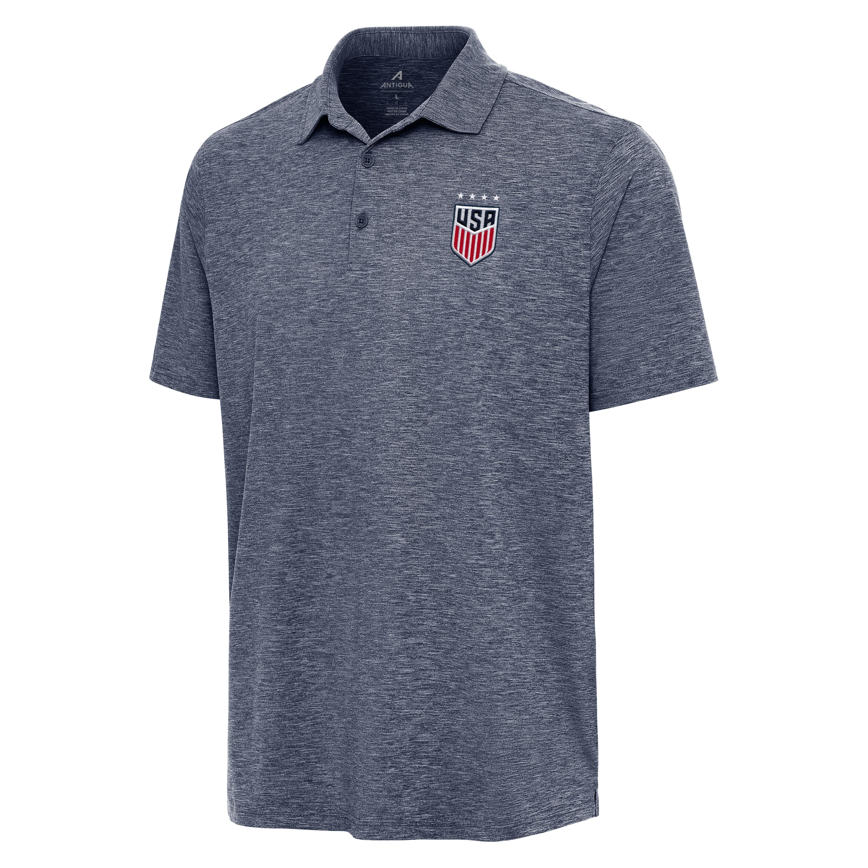 Men's Antigua USWNT Par 3 Navy Polo