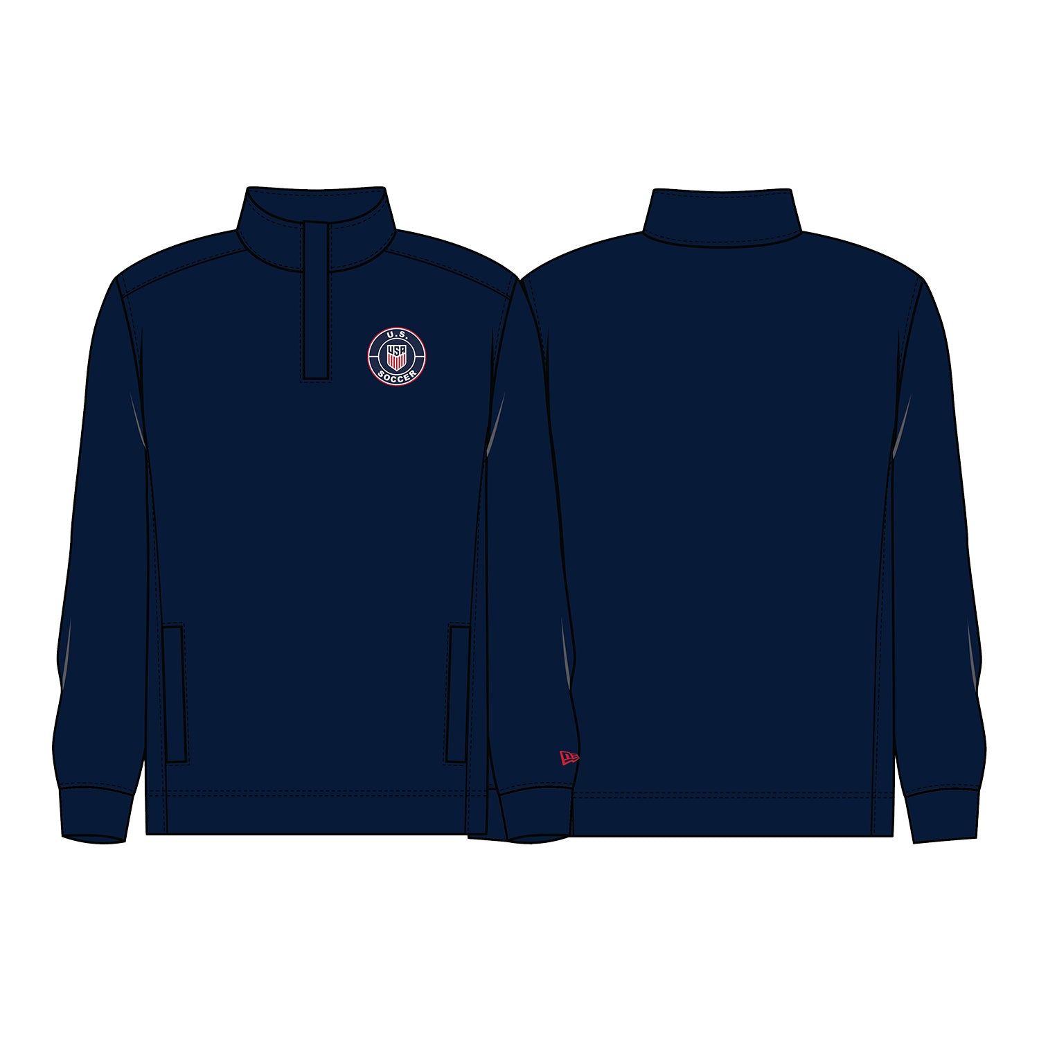 Unisex USWNT New Era Mock Neck 1/4 Zip