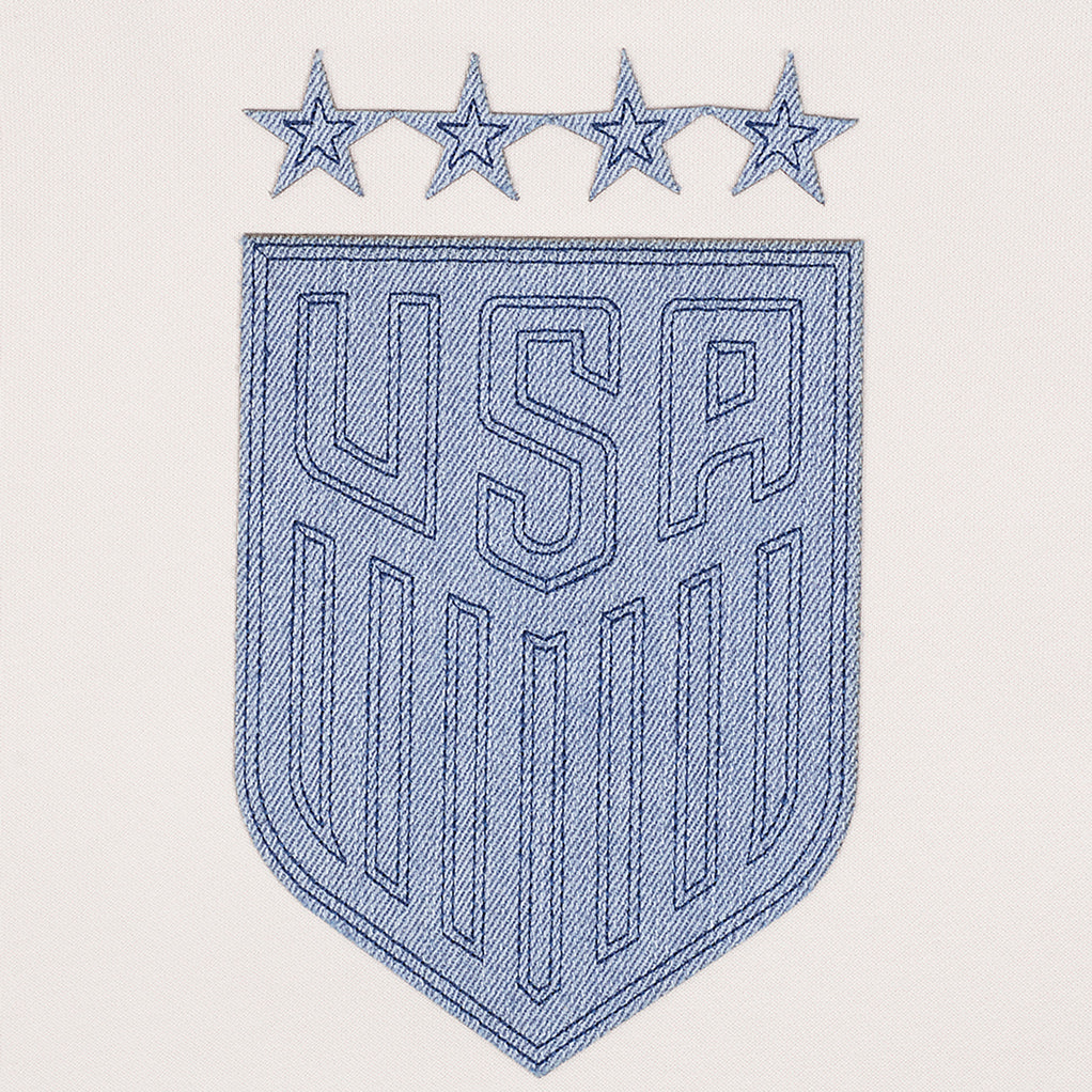 Unisex Pro Standard USWNT Varsity Blues Cream Hoodie