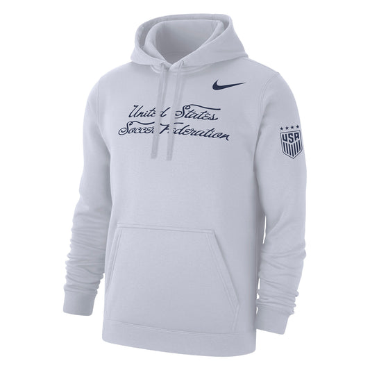 Unisex Nike USWNT White Club Fleece Hoodie