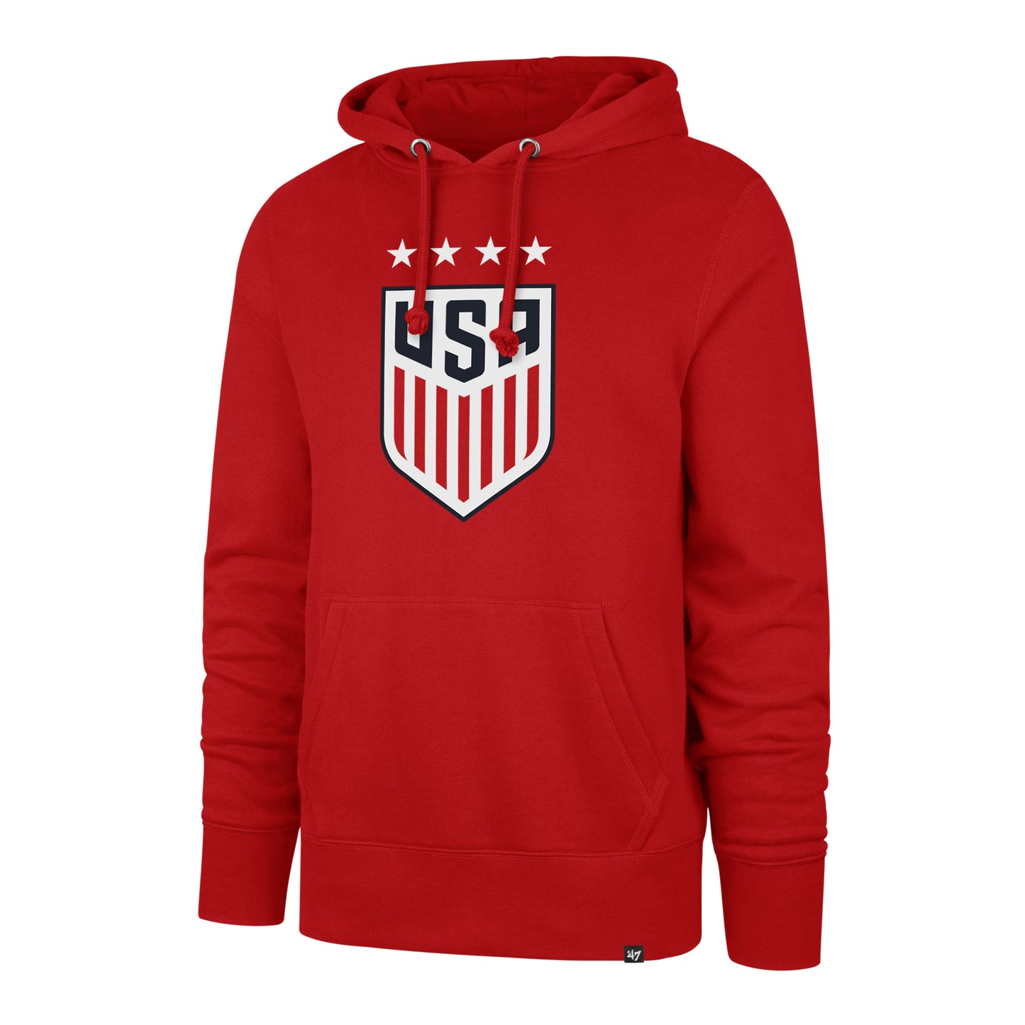 Unisex 47 Brand USWNT Crest Headline Red Sweatshirt
