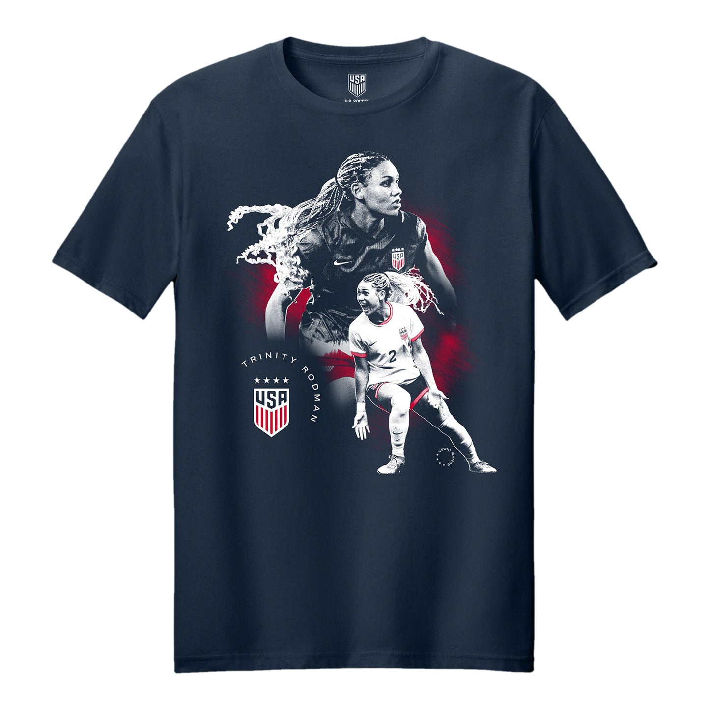 Unisex USWNT Trinity Rodman Graphic Navy Tee