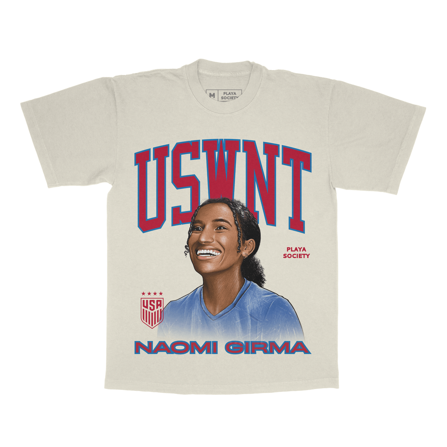 USWNT Playa Society Naomi Girma T-Shirt