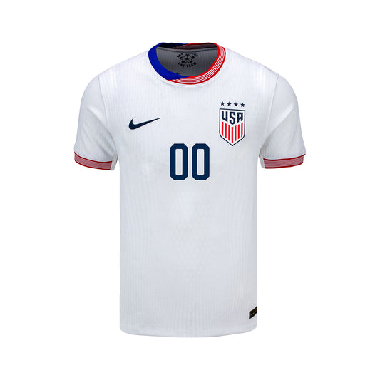 Youth Nike USWNT 2024 Personalized American Classic Home Match Jersey - Front View