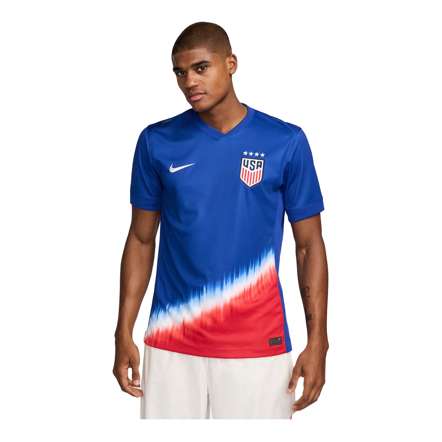 Men's Nike USWNT 2024 American Icon Away Stadium Jersey - Front Model View