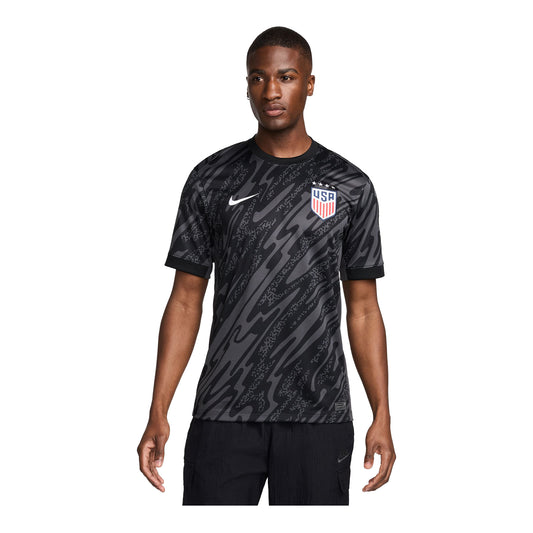 Men's Nike USWNT 2024 Stadium Short Sleeve Goalkeeper Jersey - Front View