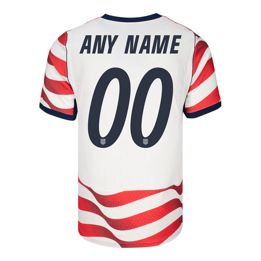 Men's Nike USMNT 2026 Personalized Home Match Jersey - Stripes