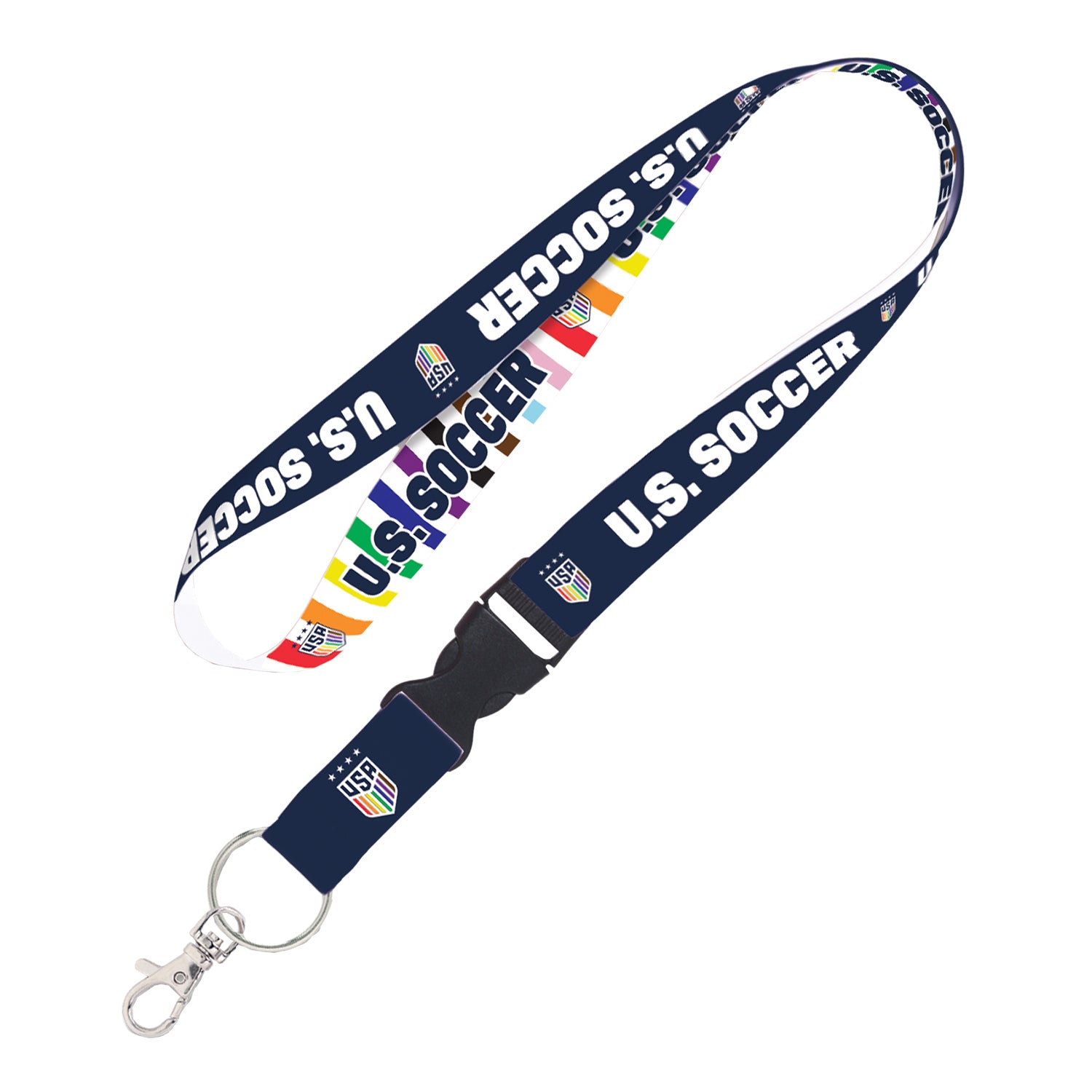 WinCraft USWNT Reversible Pride Lanyard - Front View