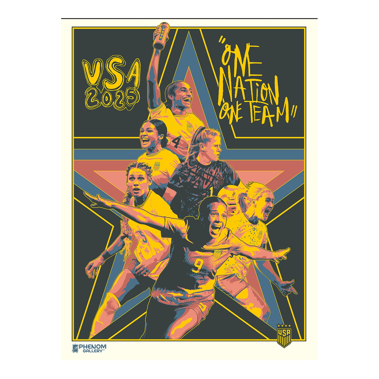 USWNT 2025 Player Poster