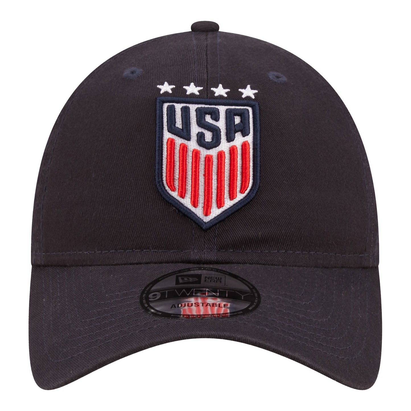 Kids New Era USWNT 9Twenty Core Classic Navy Hat - Front View