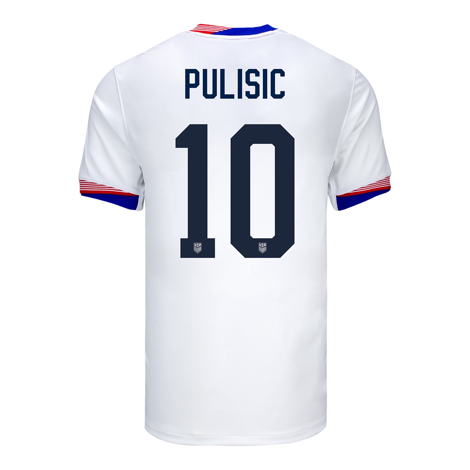 Men s Nike USMNT 2024 American Classic Home Pulisic 10 Stadium Jersey Official U.S. Soccer Store