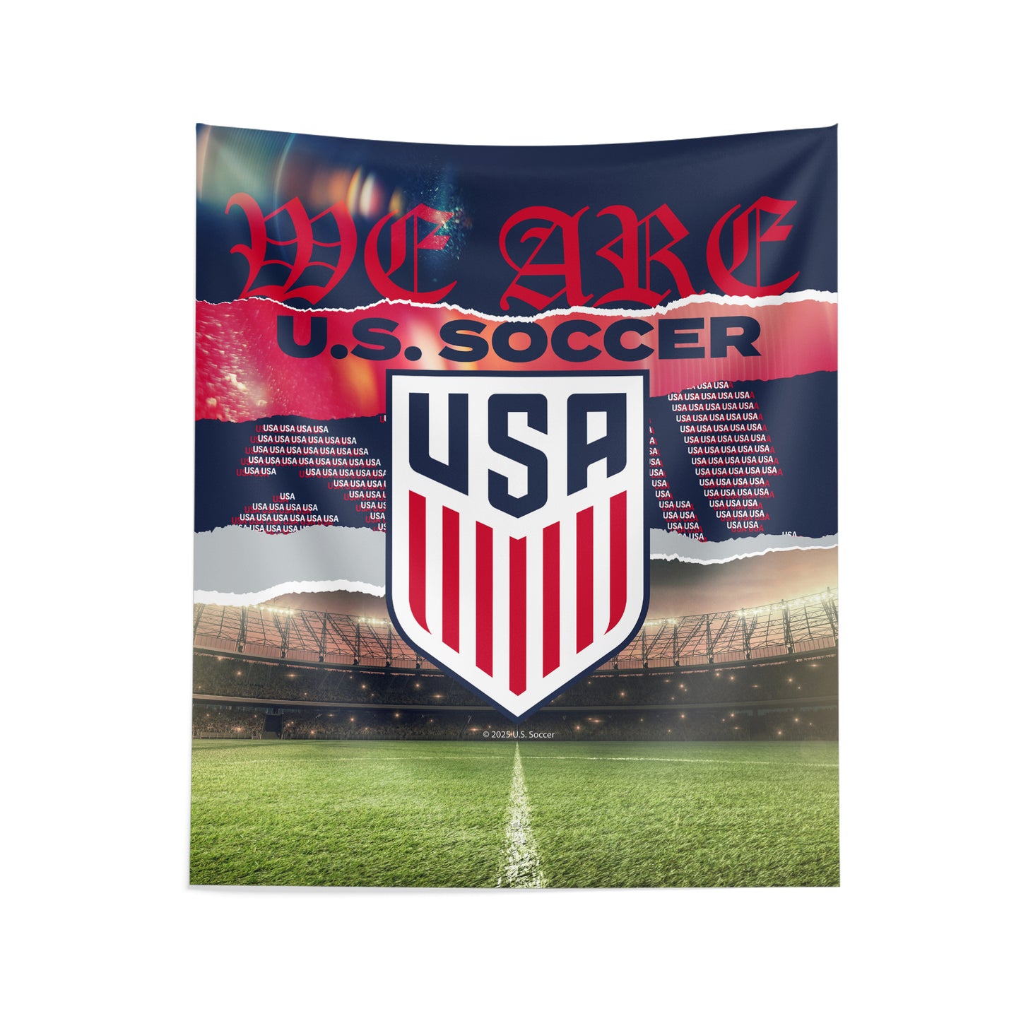 US Soccer Breakdown Wall Hanging