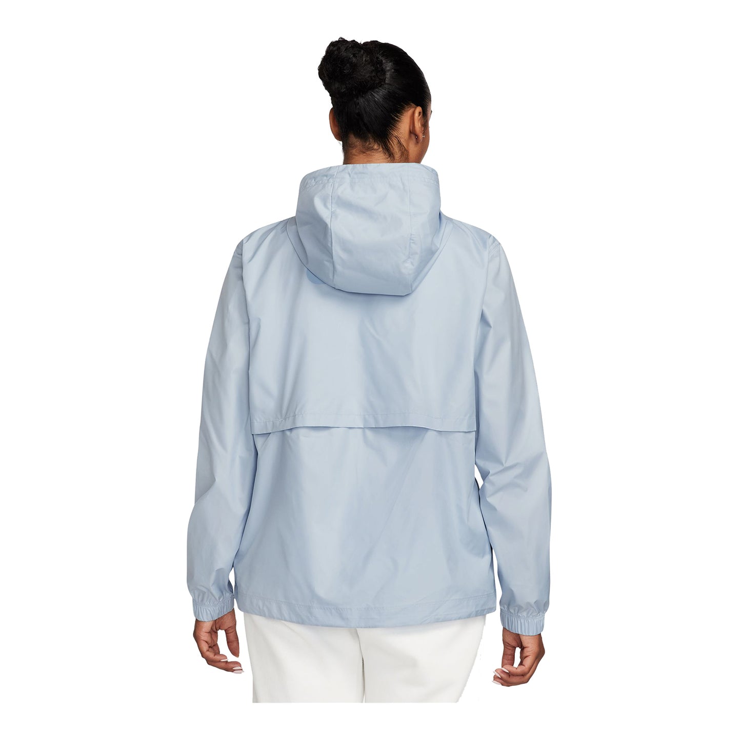 Women's Nike USA Essential Repel Woven Light Blue Jacket - Back View