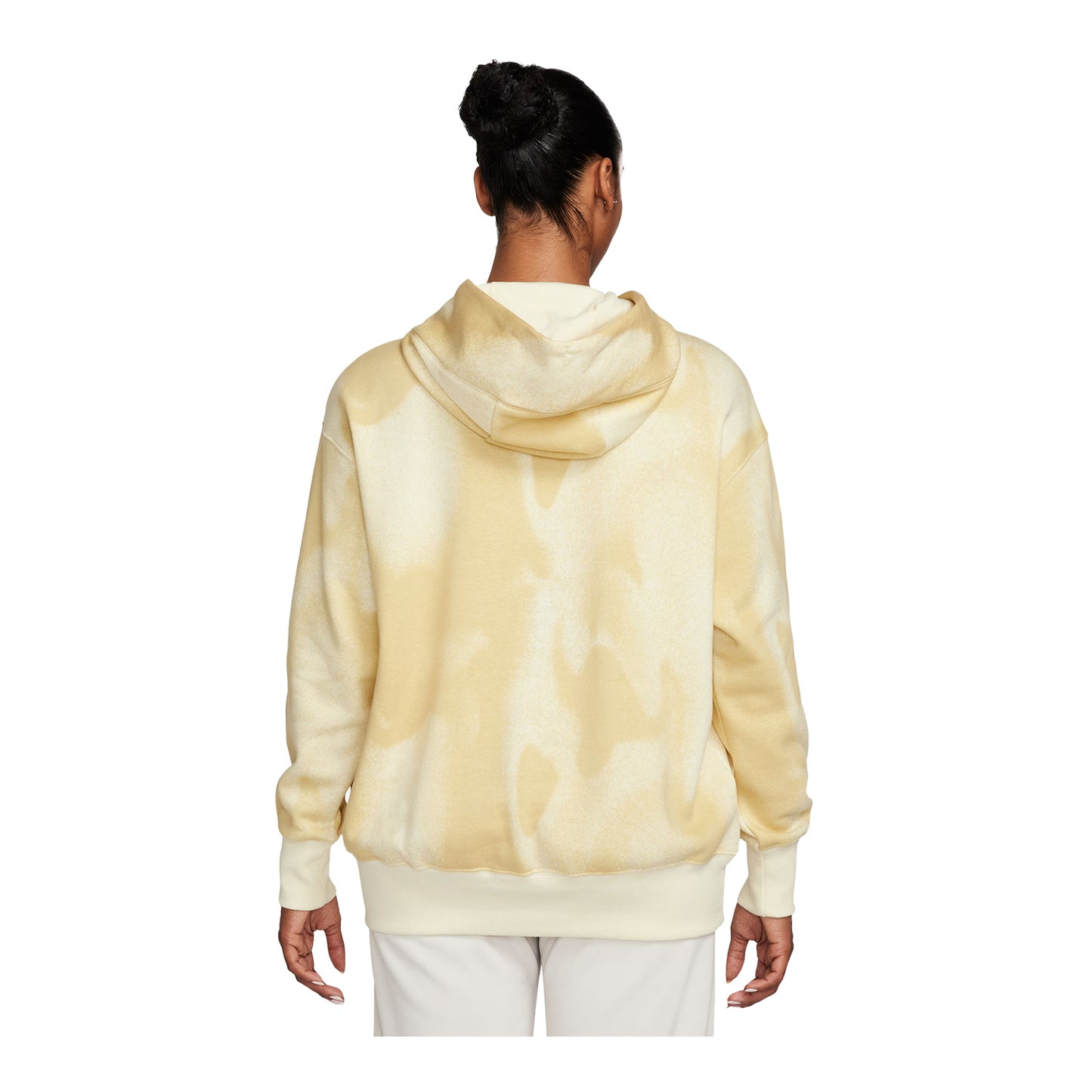 Women's Nike USA Fleece Yellow Hoodie - Back View
