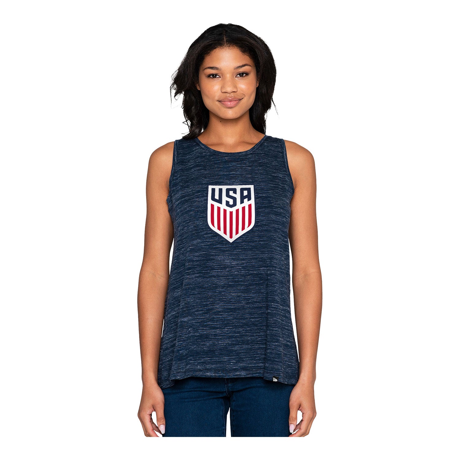 Women's New Era USMNT Space Dye Tank Top - Front View