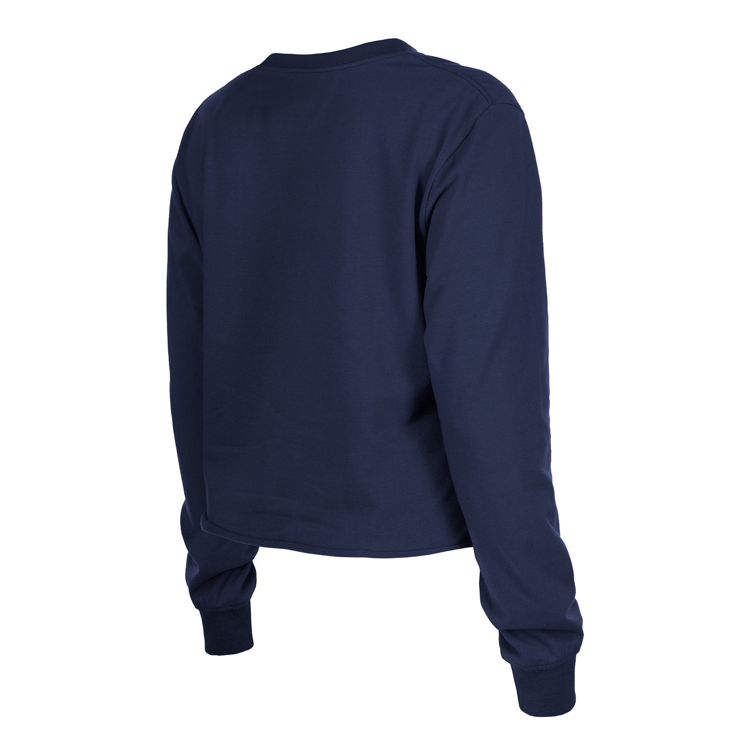 Women's New Era USMNT Cropped Navy L/S Tee - Back View