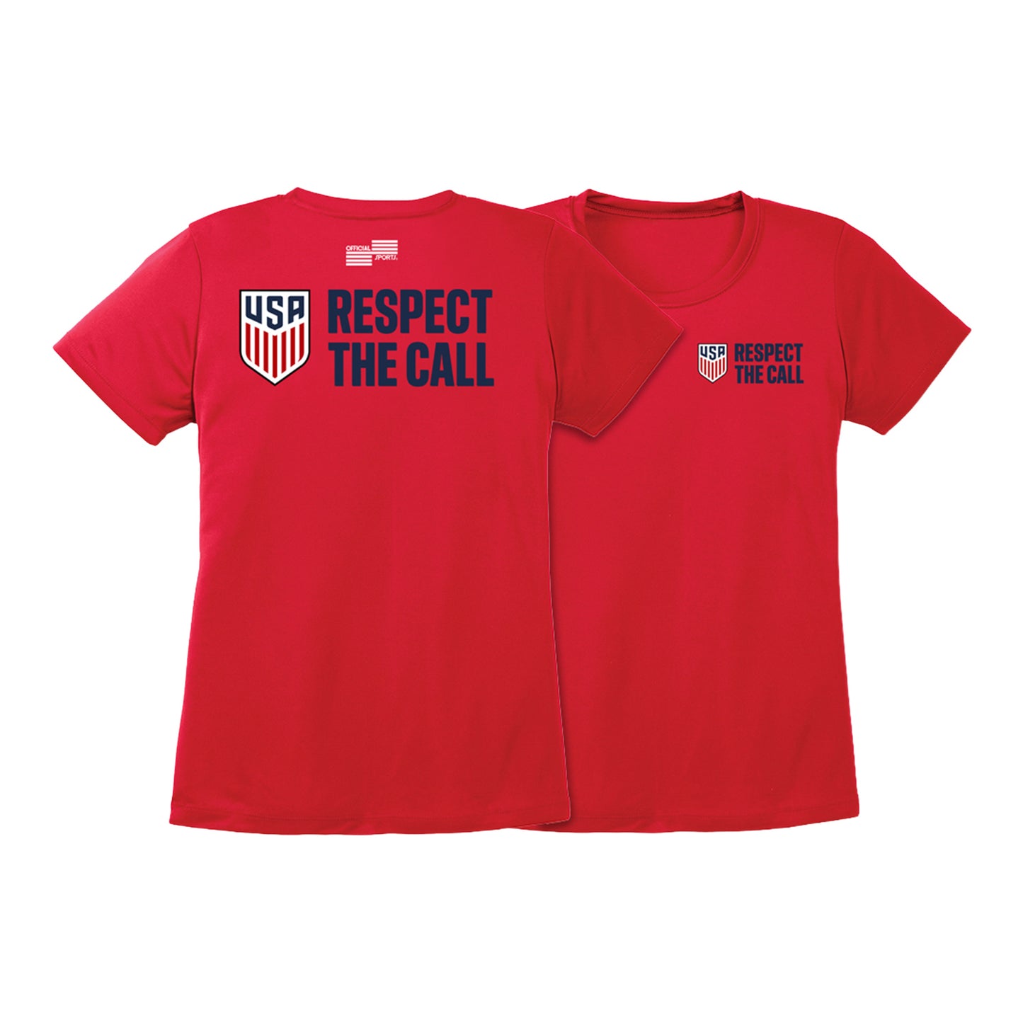 Women's U.S Soccer Respect The Call Red T-Shirt