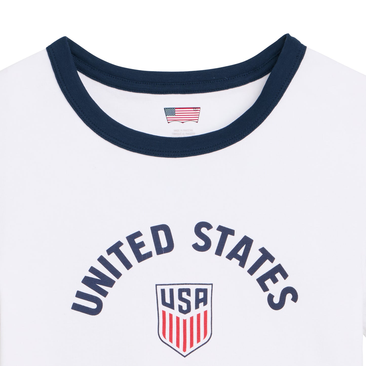 Women's Levi's United States White Ringer T-Shirt