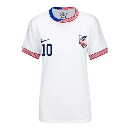 Women's Nike USMNT 2024 American Classic Home Pulisic 10 Stadium Jersey - Front View