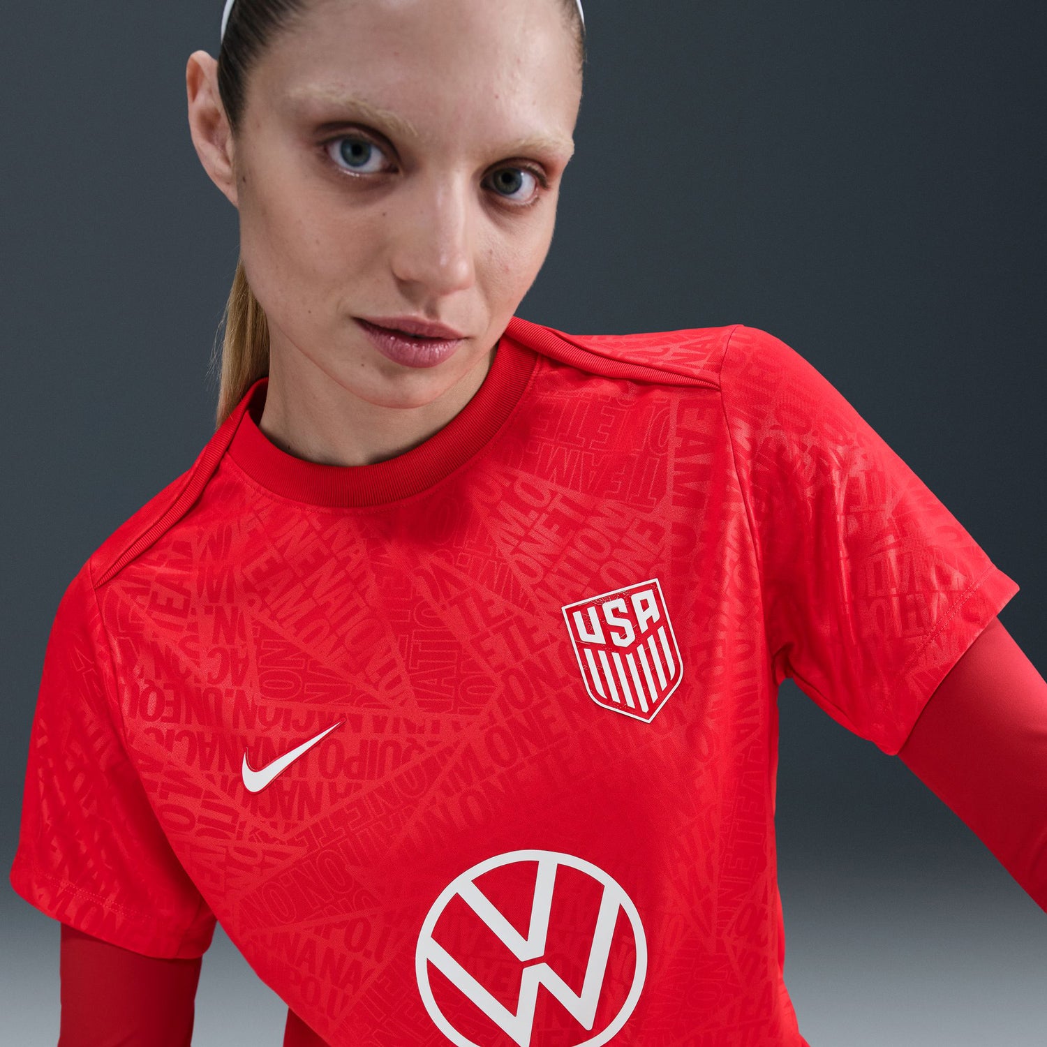 Women's Nike USA 2025 Pre-Match Top