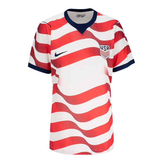 Women's Nike USMNT 2026 Personalized Home Authentic Jersey - Stripes