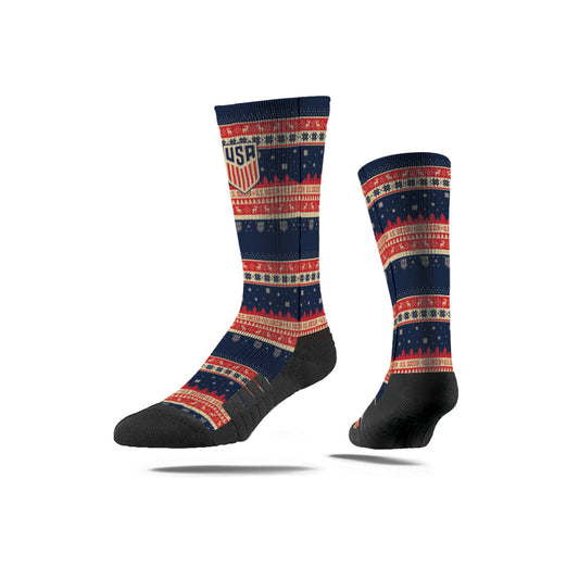 U.S. Soccer Holiday Sweater Socks