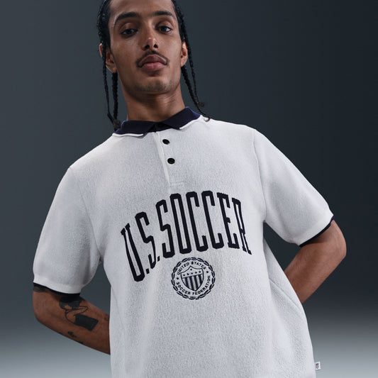 Men's Nike USA Retro 1986 Club Knit Grey Polo