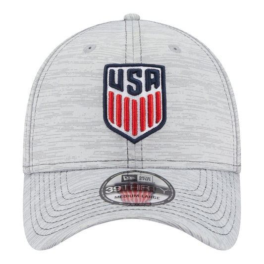 Men's New Era USMNT 39Thirty Speed Tech Hat - Front View
