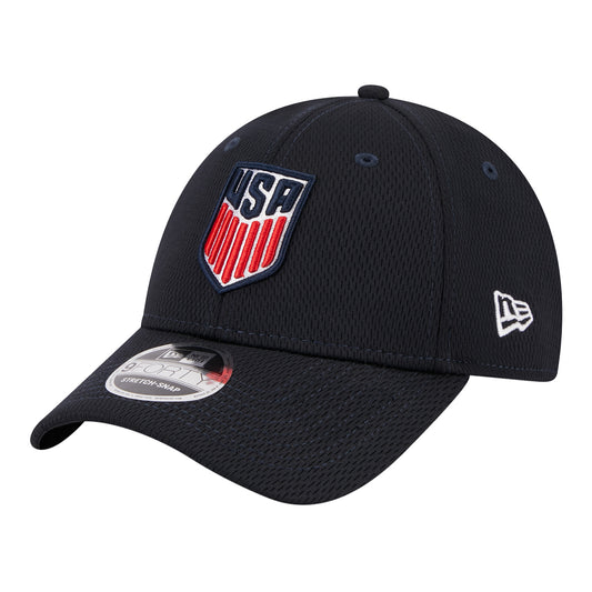 Adult New Era USMNT 9Forty Navy Hat - Side View