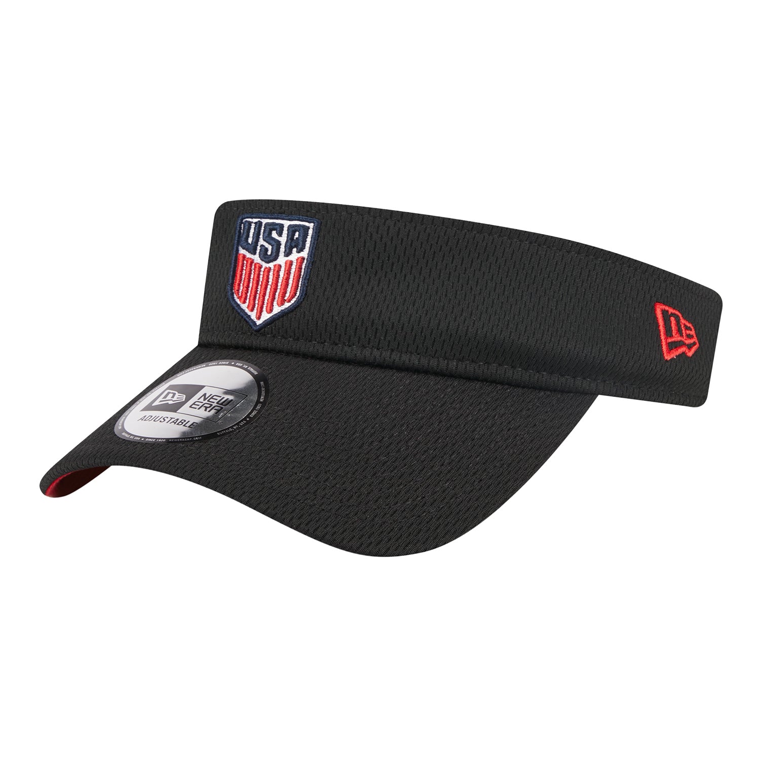 Adult New Era USMNT Black Visor - Side View