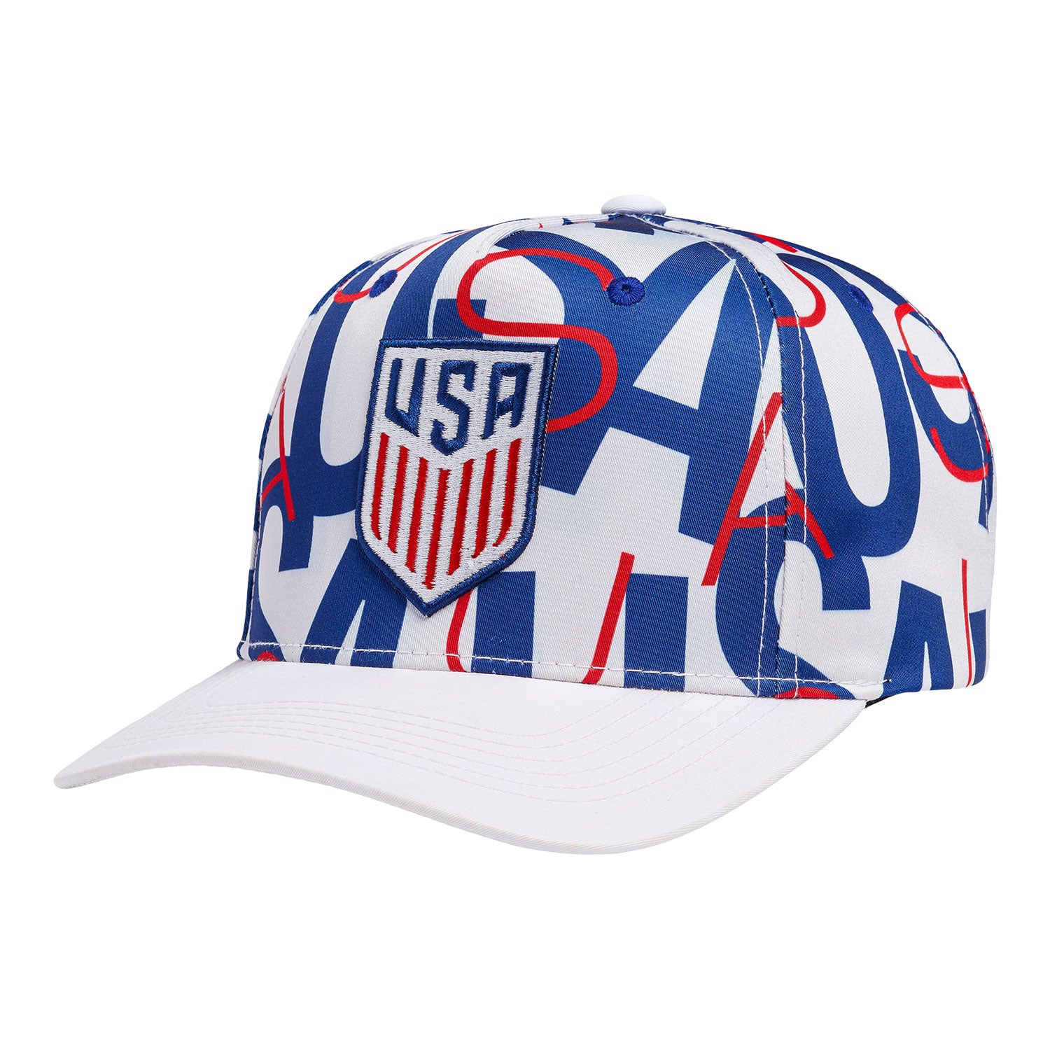 Men's Sports Deign Sweden USMNT Repeat White Hat - Front View