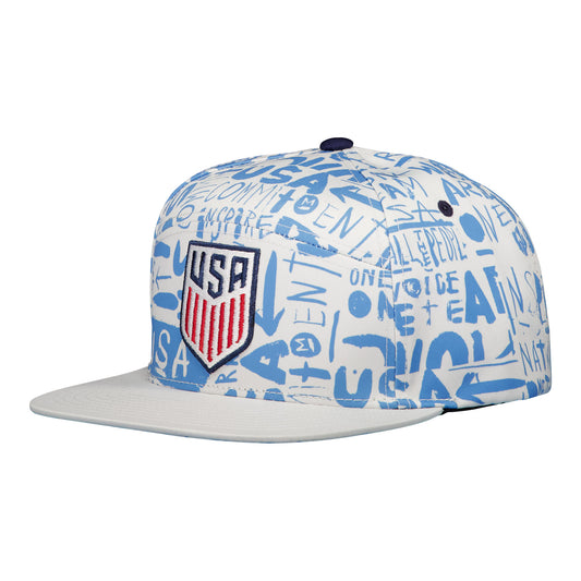 Adult USA Icon Blue Hat - Angled Left View
