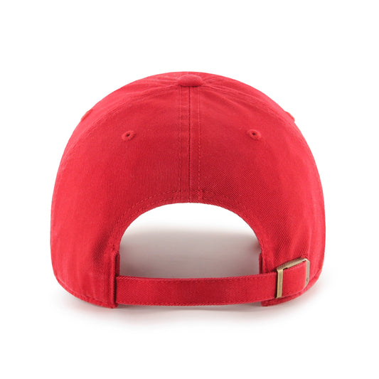 Adult 47 Brand USMNT Clean Up Red Adjustable Hat