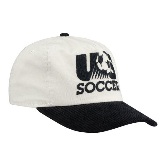 Unisex New Era 19Twenty USMNT Retro Crest Corduroy Visor Hat