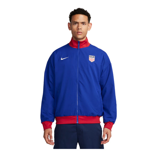 Men's Nike USA Strike Anthem Royal Full-Zip Jacket - Front View