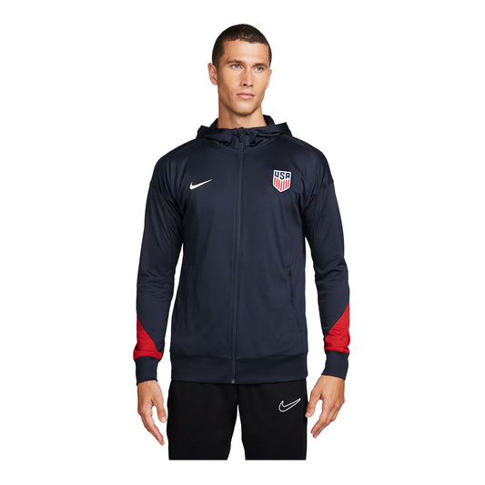 Men's Nike USA Strike Navy Track Jacket - Front View