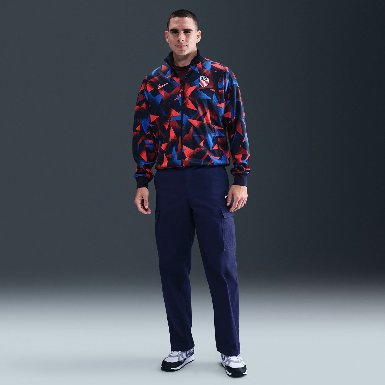 【おまけ付】 Men's Nike Jacket Anthem Navy Star Pro Academy 2025 USA ウェア
