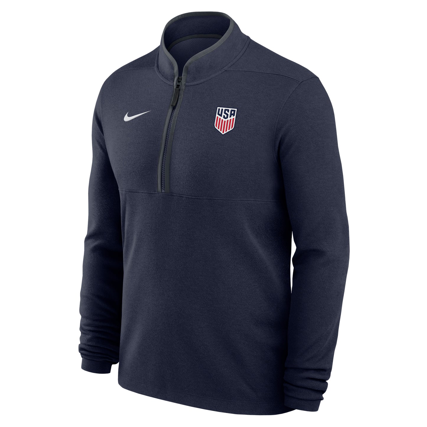 Men's Nike USA Crest Navy Quarter Zip Jacket