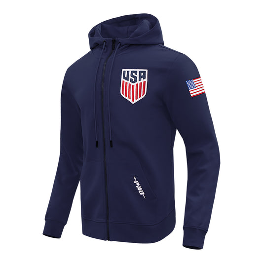 Unisex Pro Standard USMNT Classic Navy Full-Zip Hooded Jacket